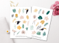 Preview: Sommer Tropisch Sticker Set